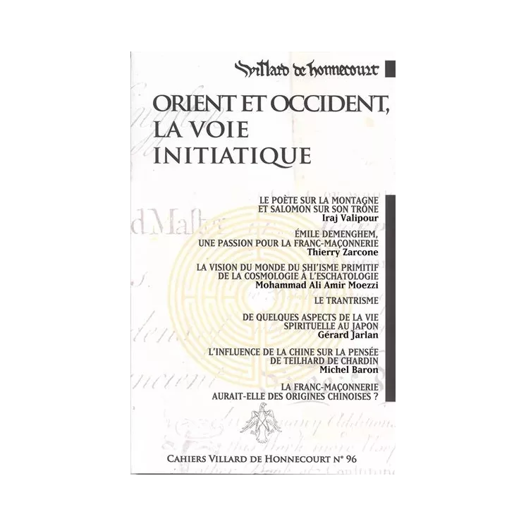 GLNF - Cahiers de Villard de Honnecourt n° 96 Orient Occident