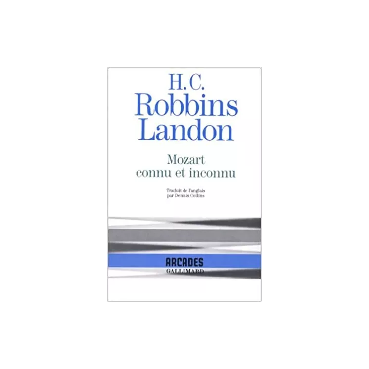 HC Robbins Landon - Mozart connu et inconnu